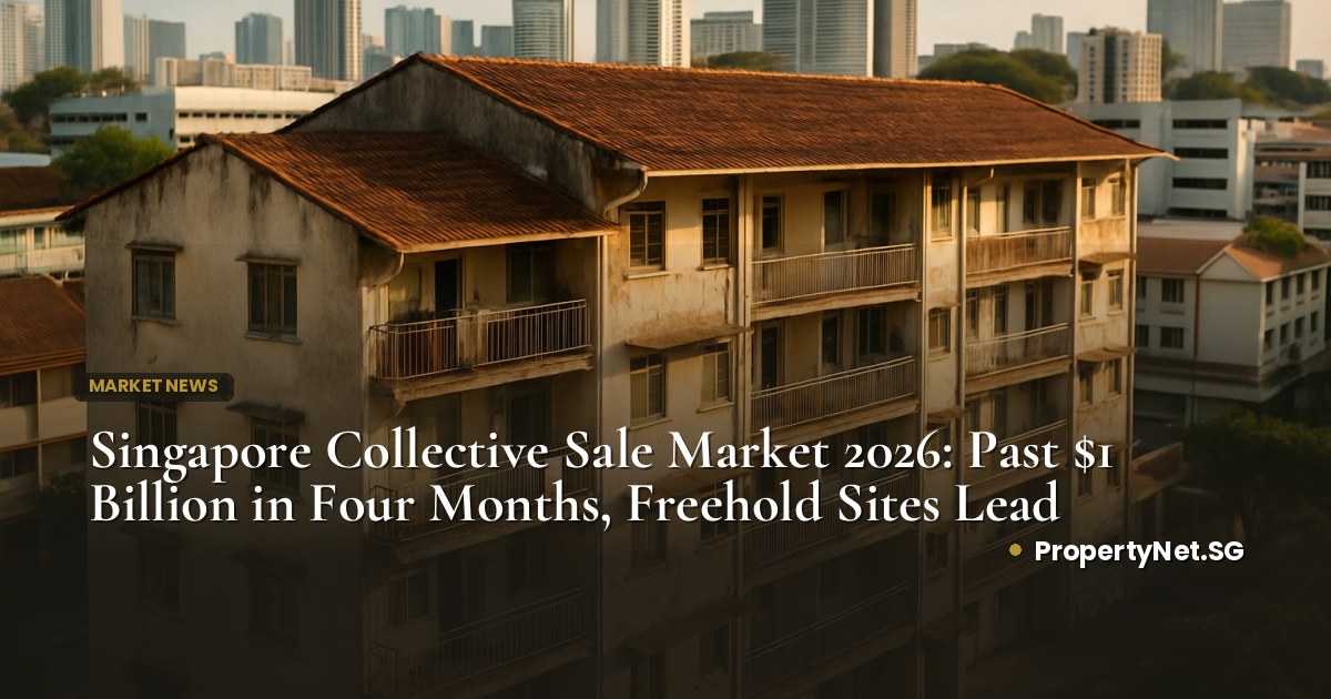 Singapore Collective Sale Market 2026: Past $1 Billion in Four Months, Freehold Sites Lead