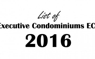 List of Executive Condominiums (EC) for 2016