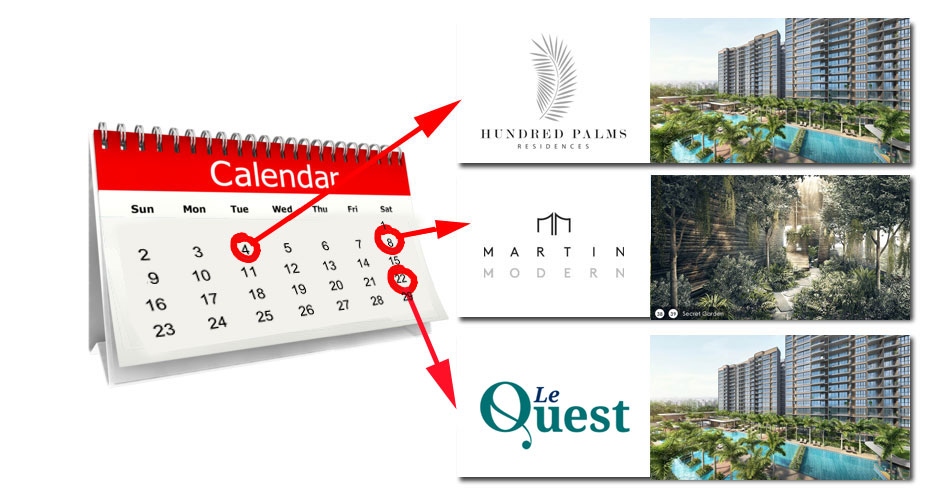Project Launches in July 2017 – Hundred Palms Residences, Le Quest & Martin Modern