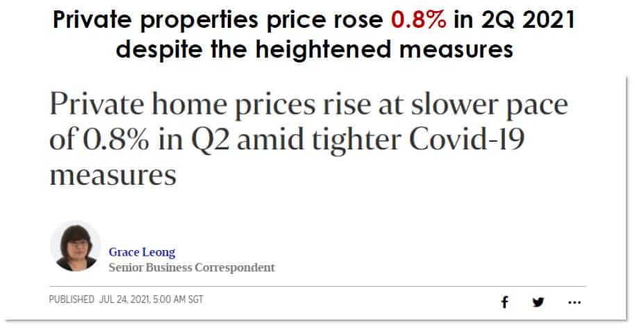 Private Condo Price Continue to Grow