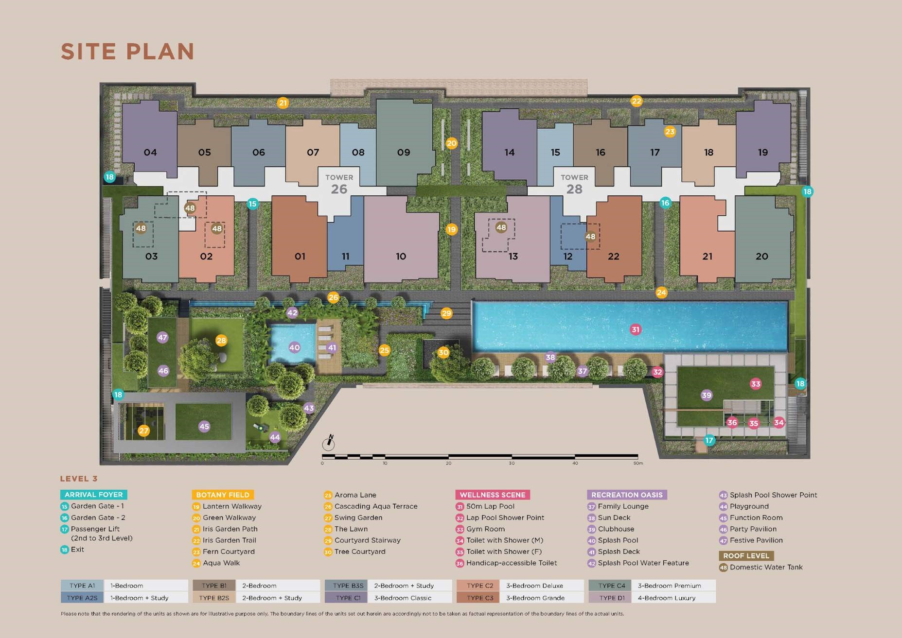 Sceneca Residence Level 3 Siteplan