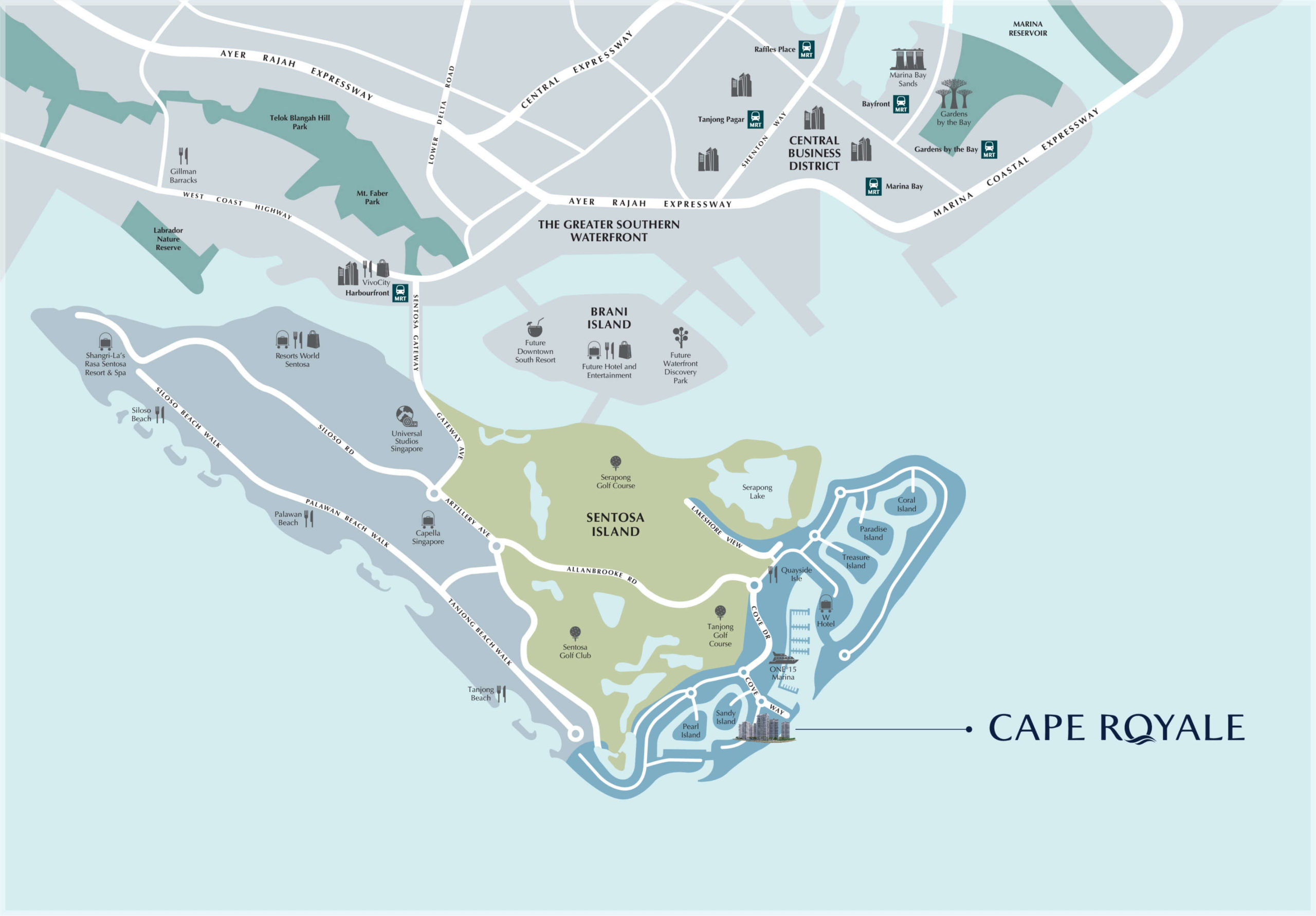 Cape Royale Location Map