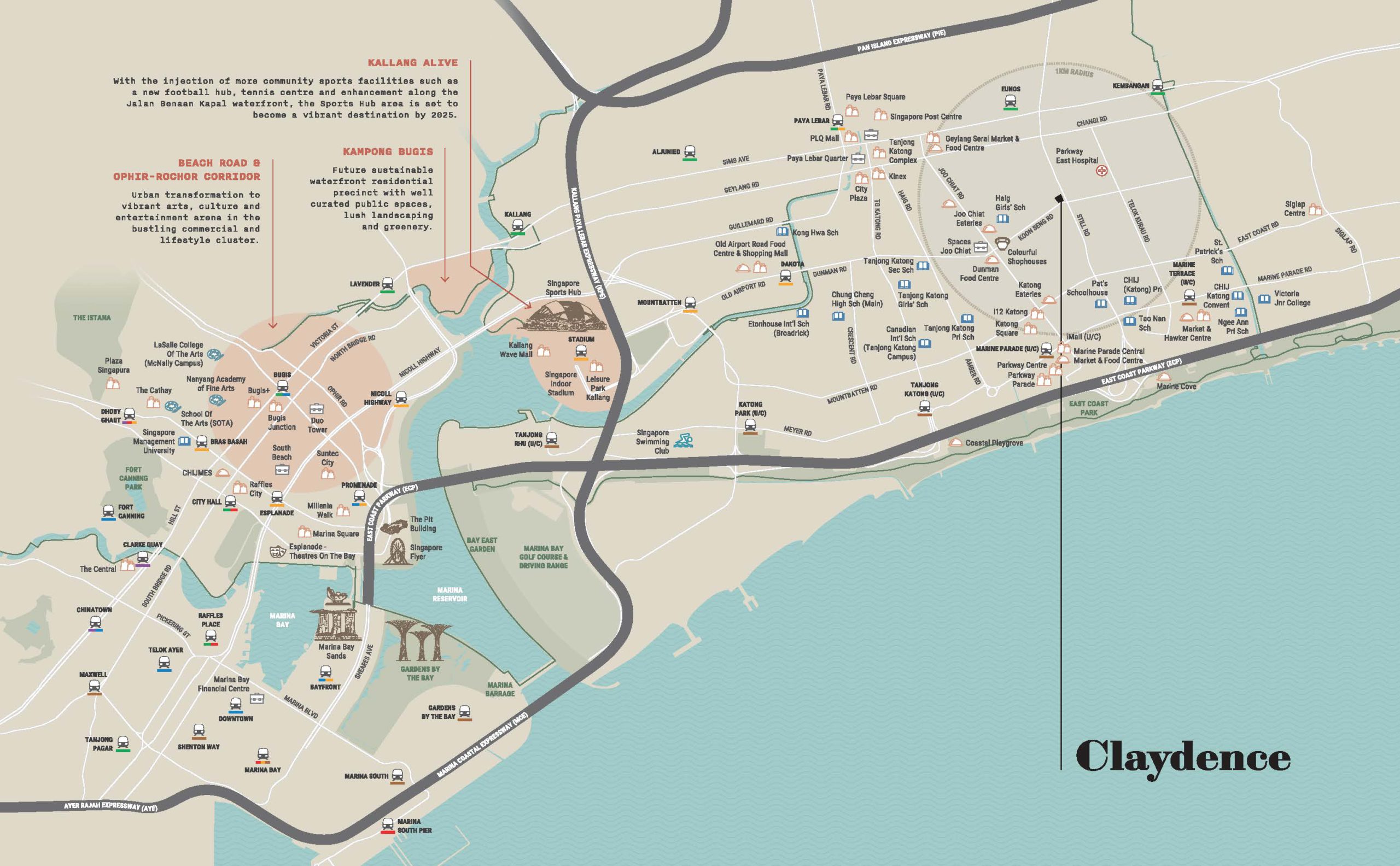 Claydence Location Map