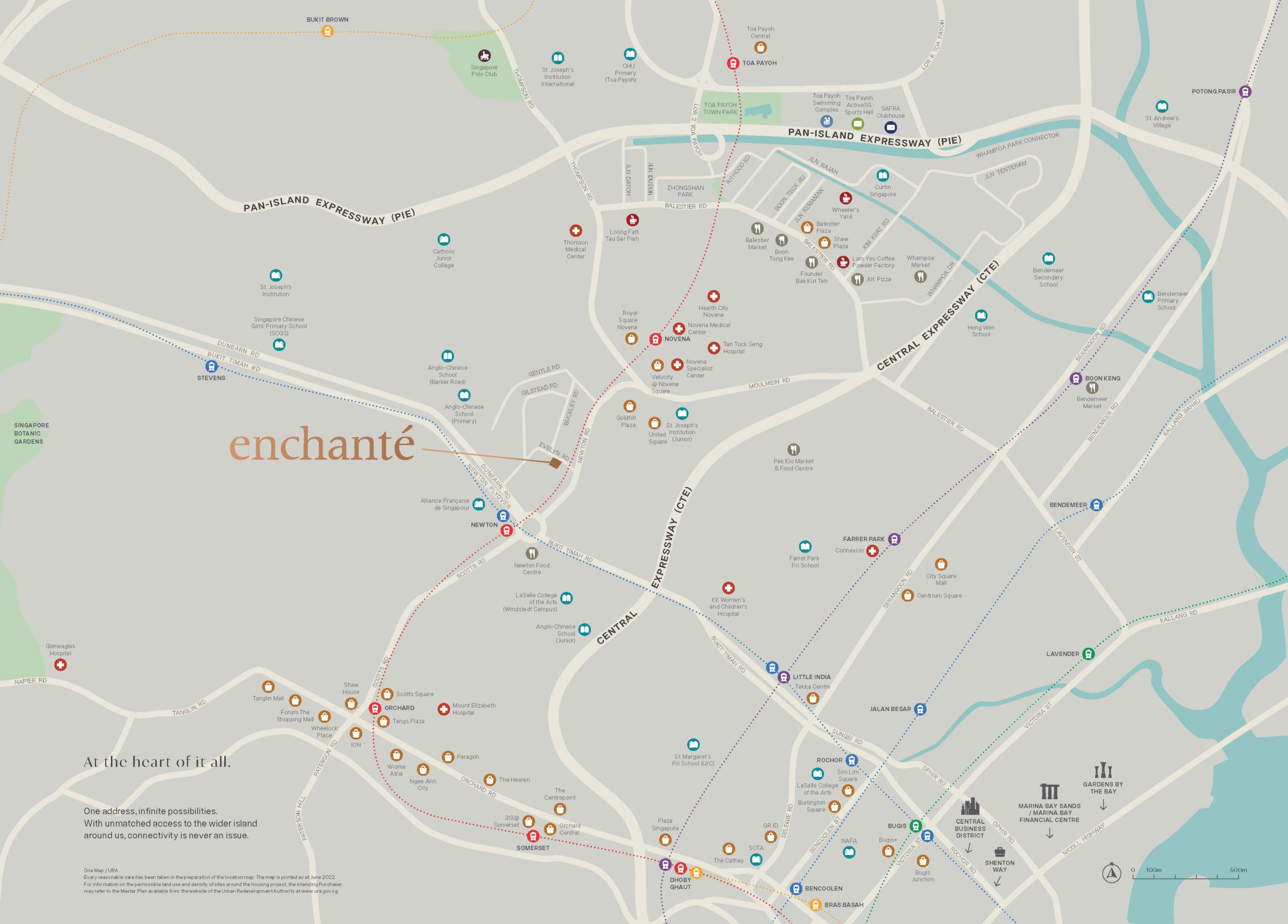 Enchante Location Map