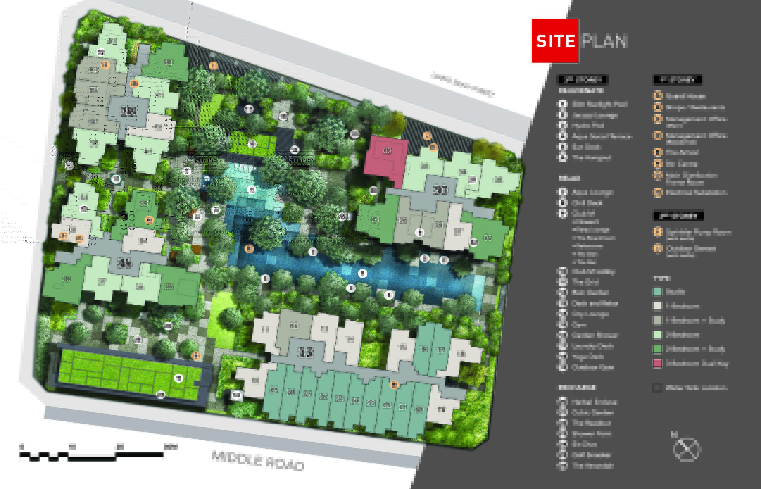 The M 1st, 2nd & 3rd Storey Siteplan