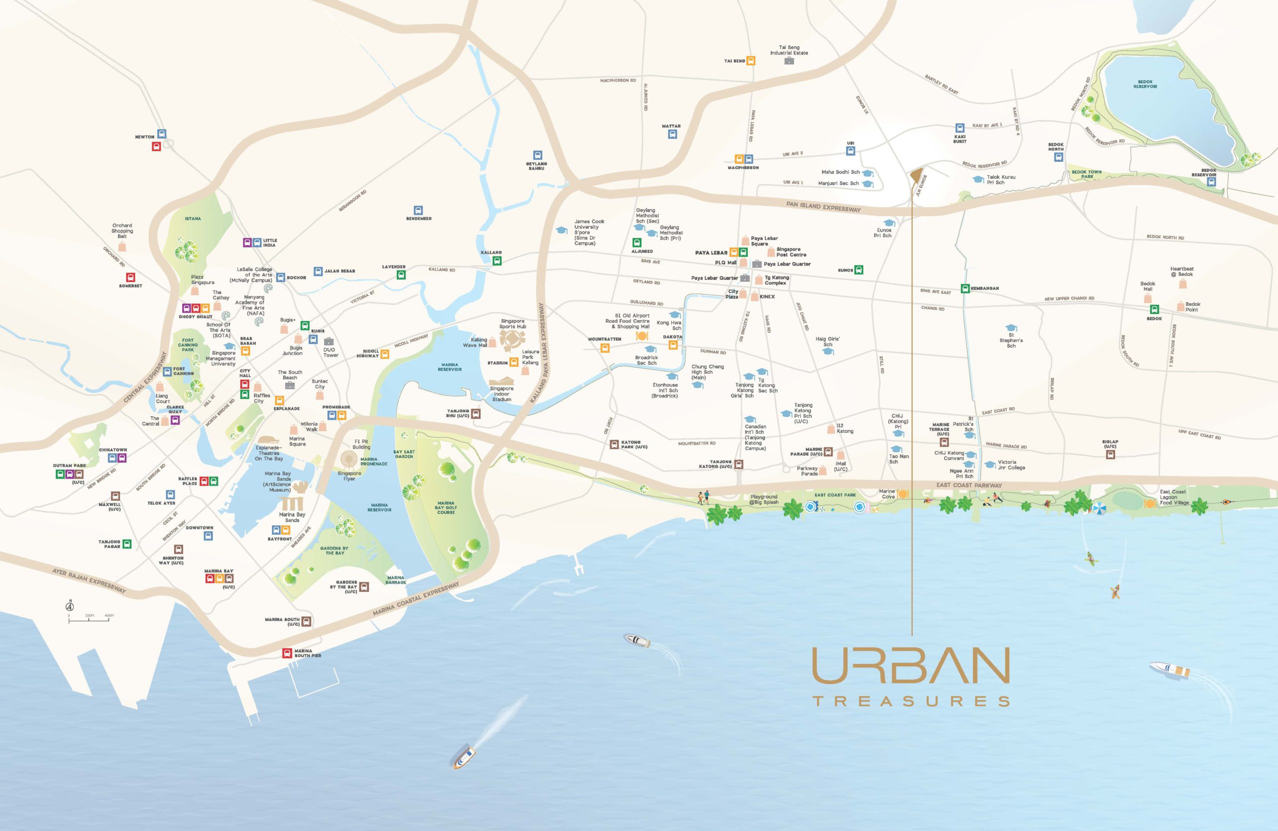 Urban Treasures Location Map