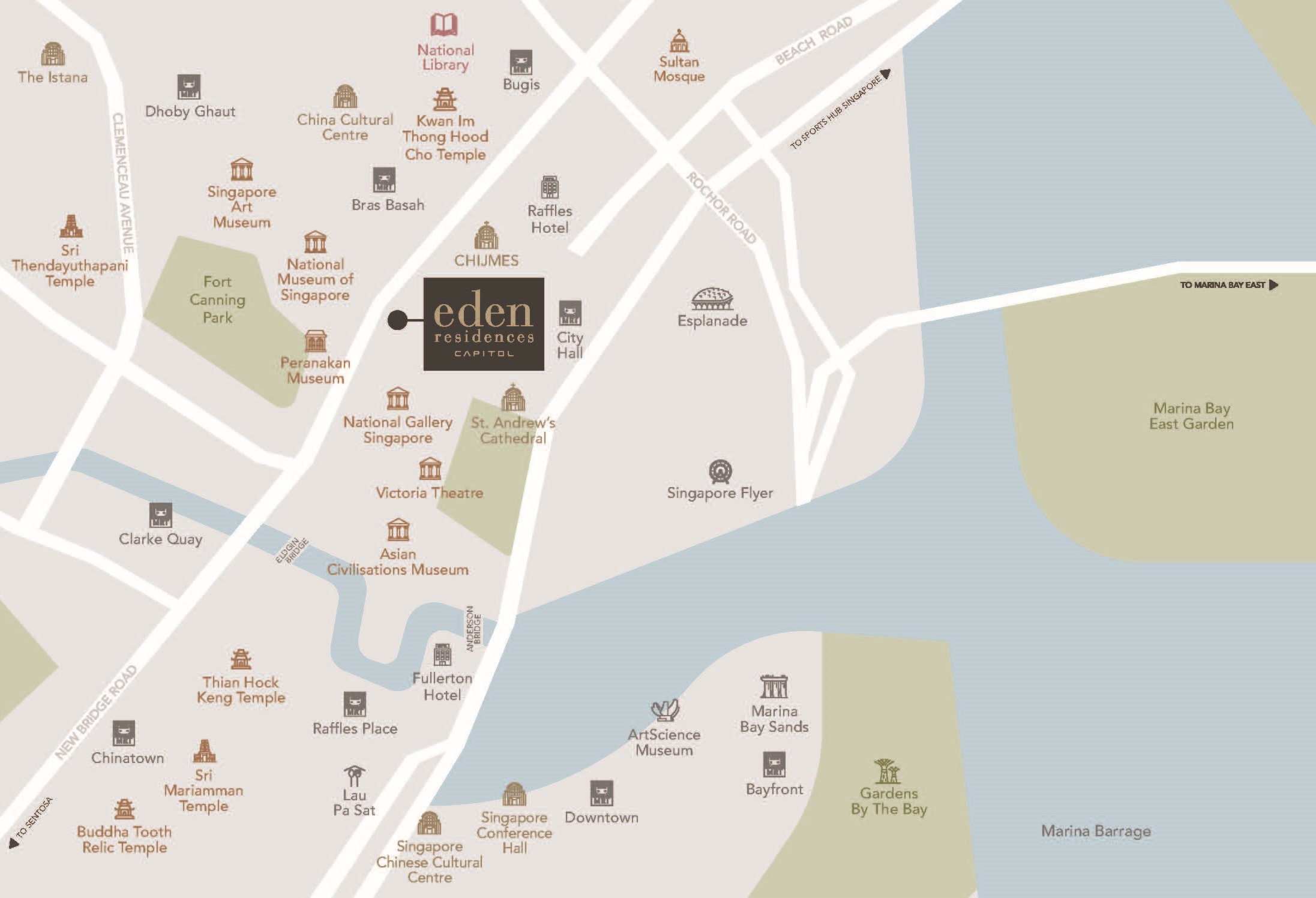 Eden Residences Capitol Location Map