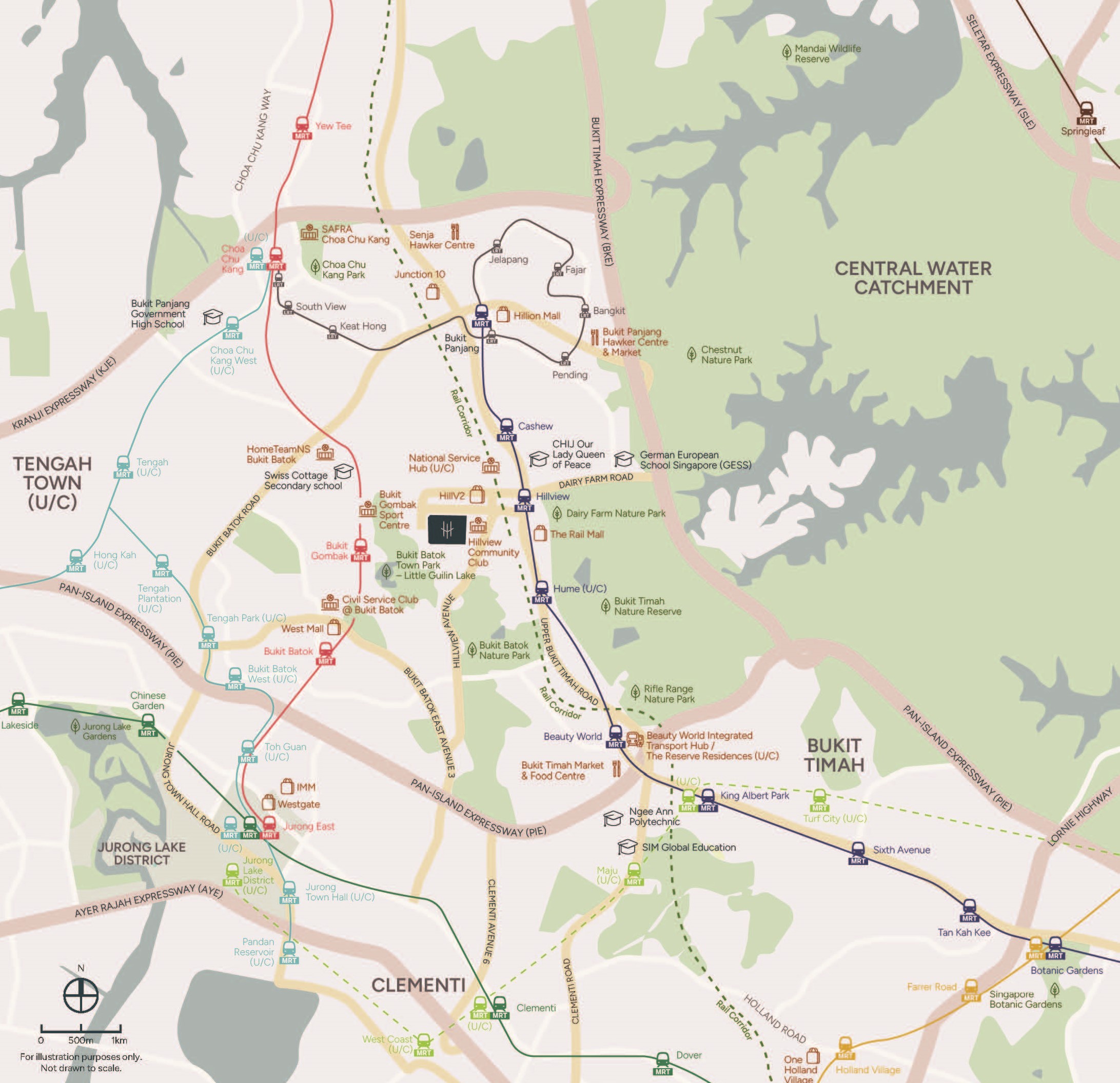 Hillhaven Location Map