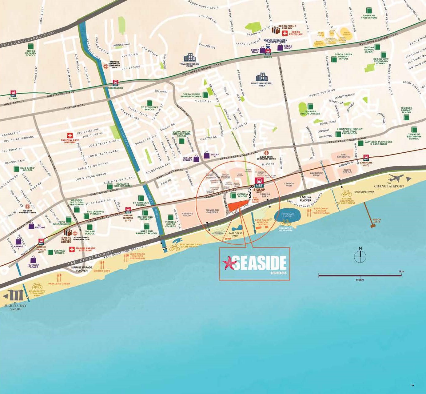Seaside Residence Location Map