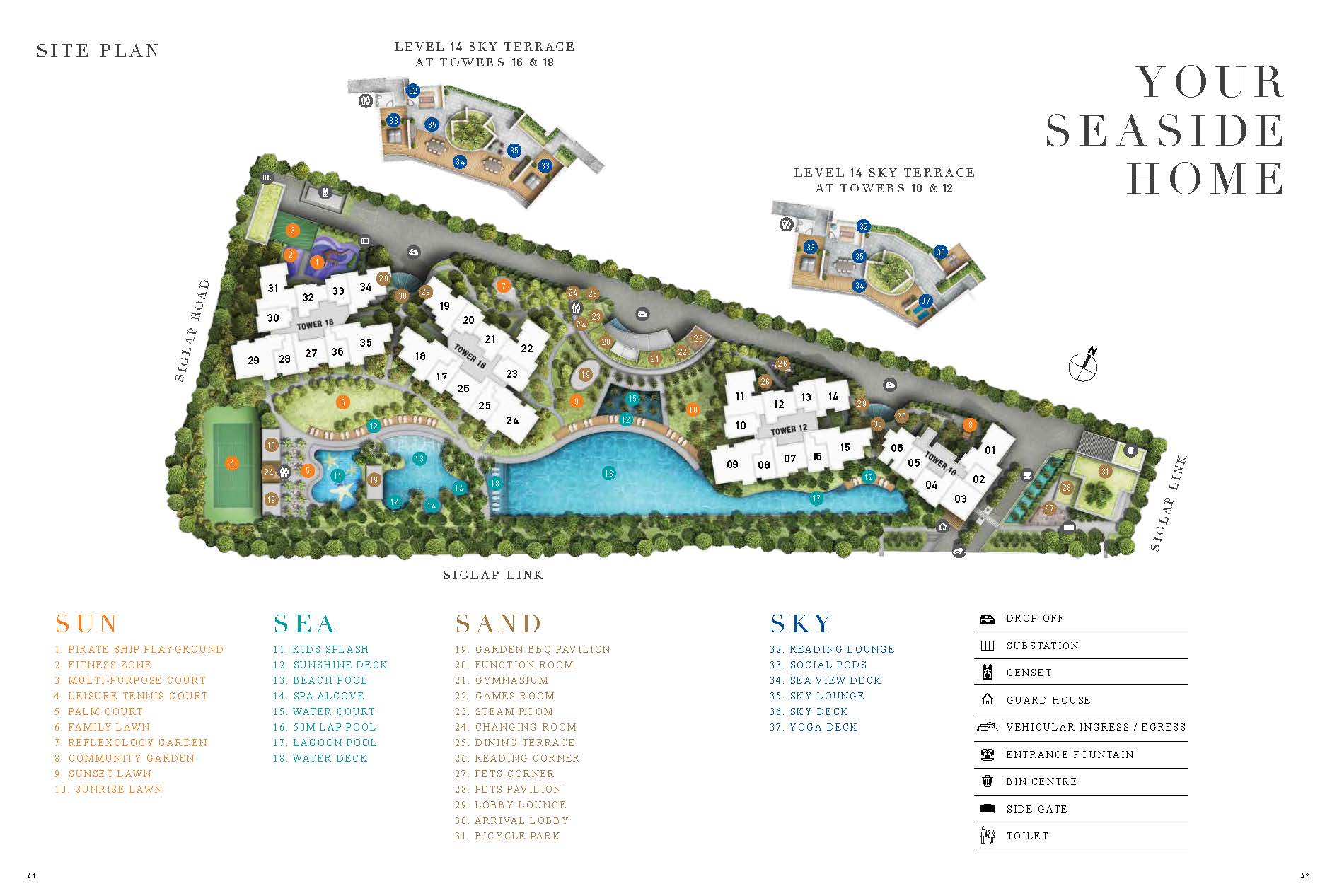 Seaside Residence Siteplan