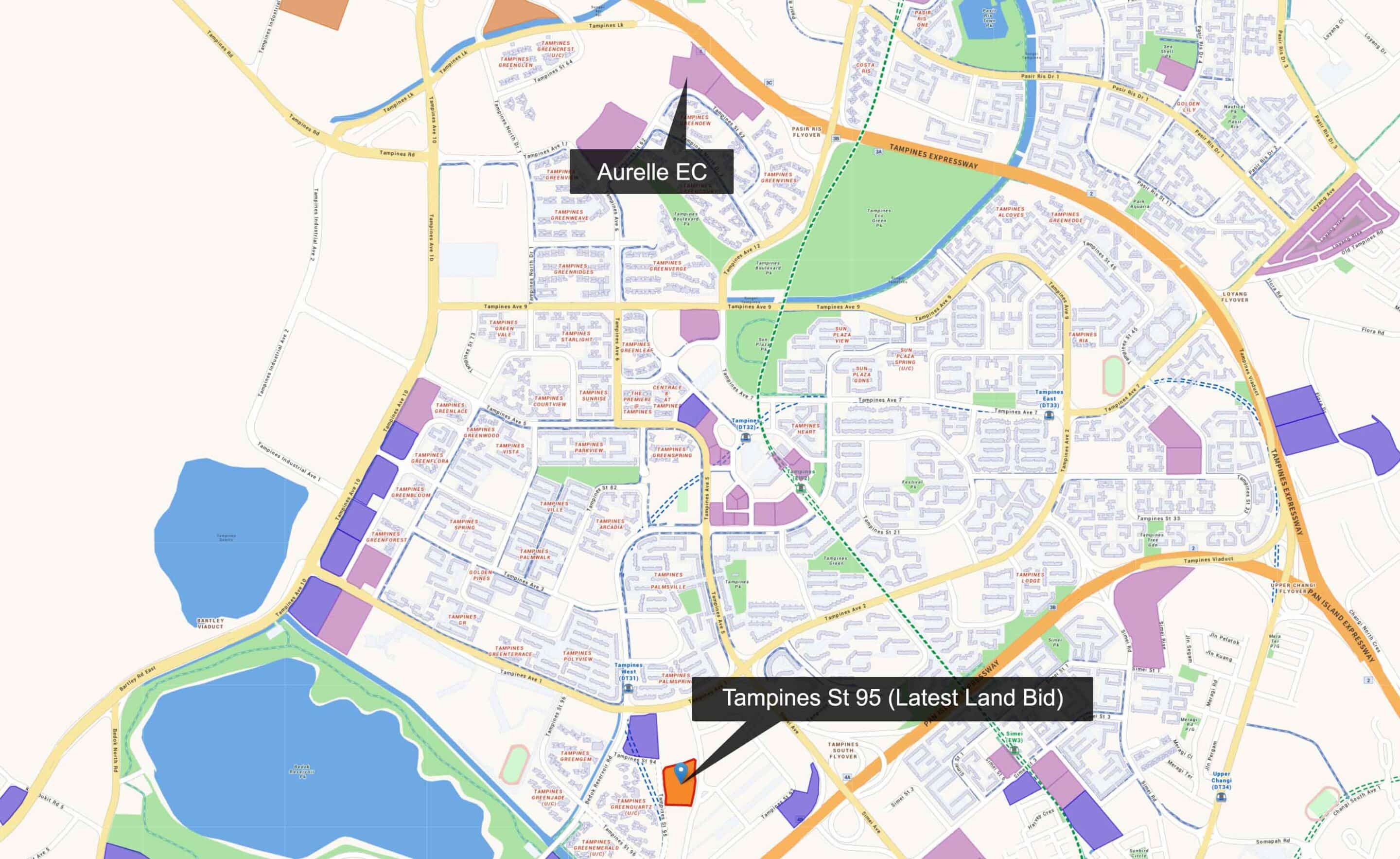 Tampines Street 95 EC Site won by Sim Lian