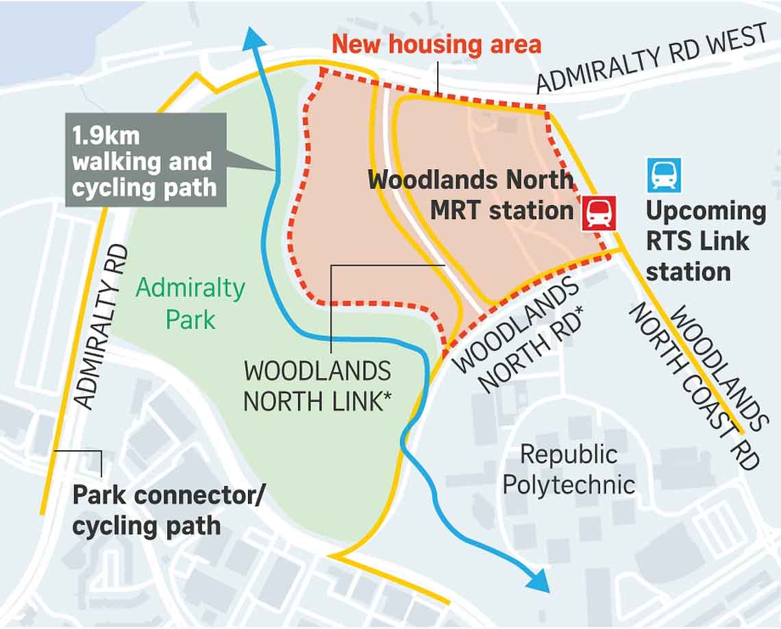 Woodlands North Coast, will be a 21ha mixed-use waterfront development