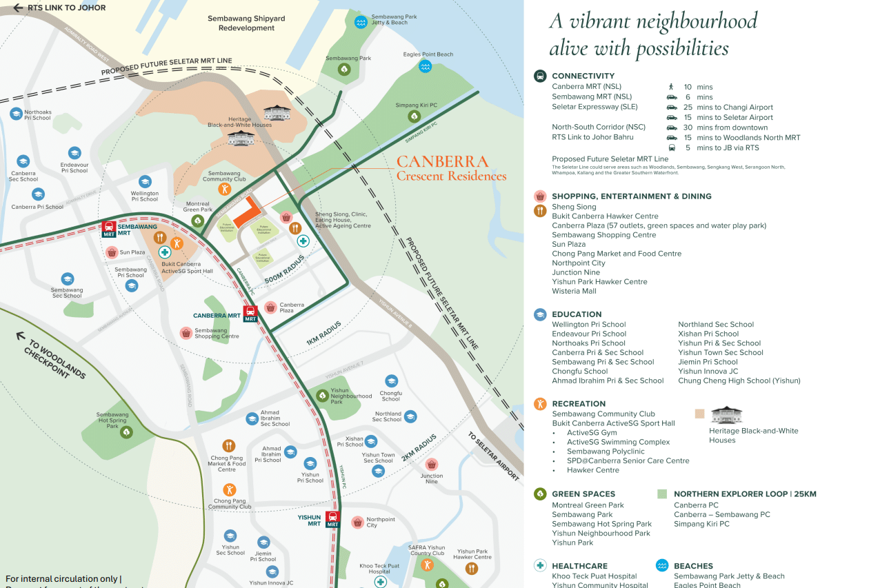 Canberra Crescent Residences - Location Map